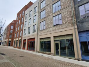 retail shopfronts in Union Yard, Aldershot