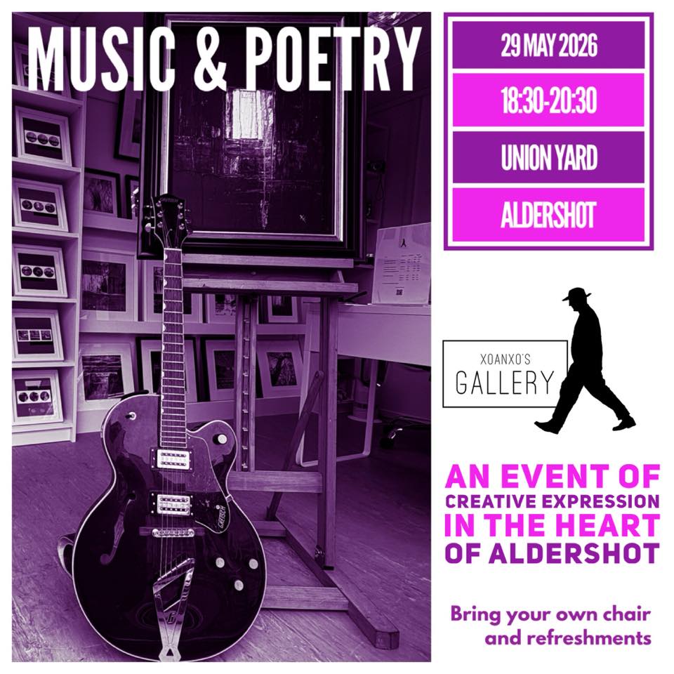flyer for Xoanxo's Music and poetry